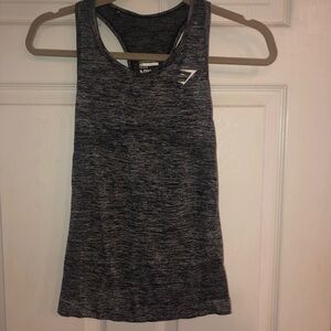 Gymshark Dark grey seamless workout top- size Small